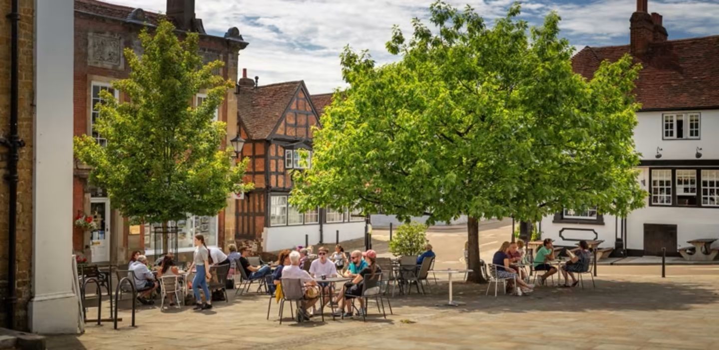Midhurst market square, a short walk from the practice on Church Hill.